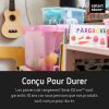 Grande Boîte de rangement grise transparente 47 litres