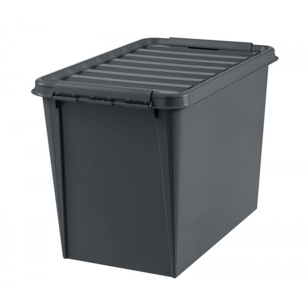 Caisse de rangement avec couvercle en Plastique Recyclé 66 litres