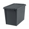 Caisse de rangement avec couvercle en Plastique Recyclé 66 litres