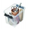Boîte de rangement haute transparente 14 litres