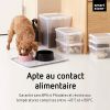 Boîte de rangement transparente avec couvercle 32 litres