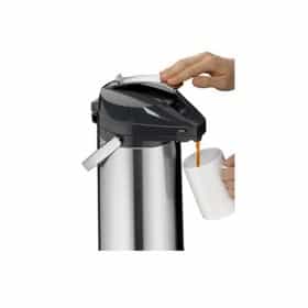 Carafe isotherme à pompe 2,2 litres argent et noir Melitta