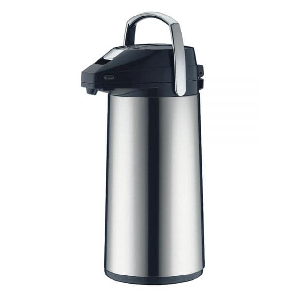 Pichet isotherme à pompe en inox 2,2 ou 3 litres