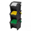 Poubelle à couvercle basculant vert, noire, jaune ou bleu 50 litres