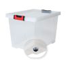 Boîte de rangement solide à roulettes Clipstock 75 litres
