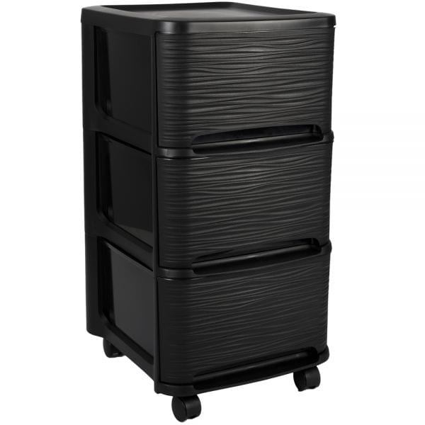 Tour de rangement en plastique moderne 3 tiroirs