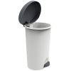 Poubelle à pédale en Plastique moderne 45 litres Stepy