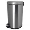 helit Poubelle à pédale "the silent", 12 litres, argent