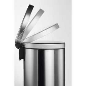 Poubelle ronde à pédale en acier inoxydable 5 litres