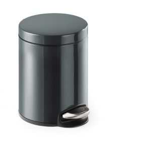 Petite Poubelle ronde à pédale en métal élégante 5 litres