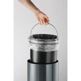 Petite Poubelle ronde à pédale en métal élégante 5 litres