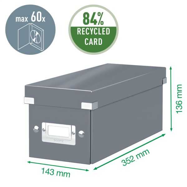 Boîte en carton pour CD Click & Store WOW