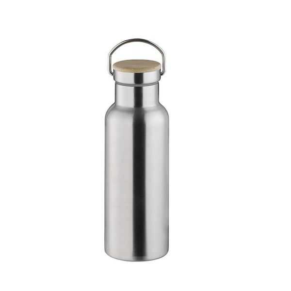 Gourde Isotherme en inox bouchon poignée