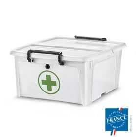 Boîte en plastique pour pharmacie 1ers secours 