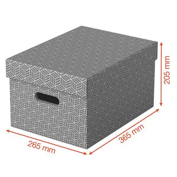 Lot de 3 boîtes en carton élégantes Home M
