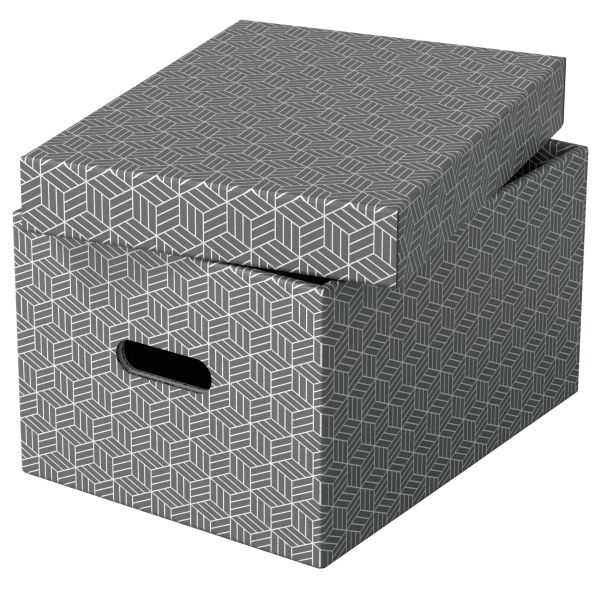 Lot de 3 boîtes en carton élégantes Home M