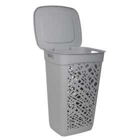 Panier à linge élégant en plastique 60 litres