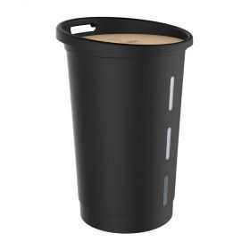 Bac à roulettes pour granulés de bois Capacité 25 kg