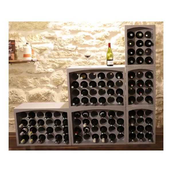 Casier Casier en polystyrène pour 6 bouteilles empilable – rangement cave ou garage