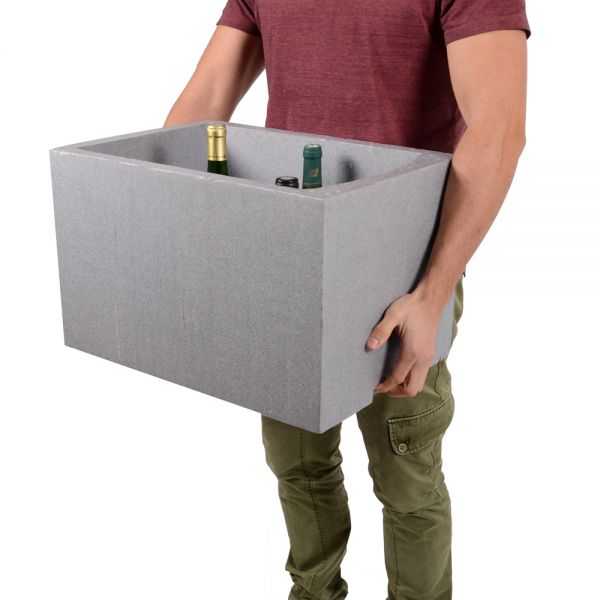 Casier vertical polystyrène pour 12 bouteilles