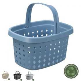 Panier pour courses avec anse en plastique recyclé