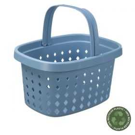 Panier pour courses avec anse en plastique recyclé