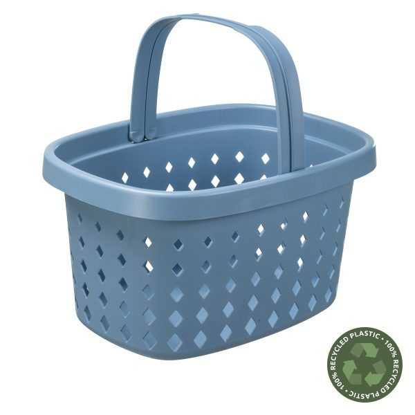 Panier pour courses avec anse en plastique recyclé