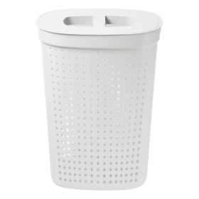 Panier à linge en plastique solide et élégant 60 litres