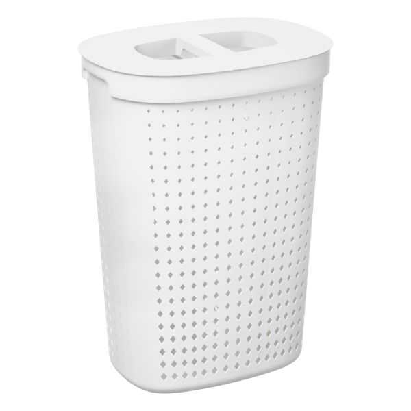 Panier à linge en plastique solide et élégant 60 litres