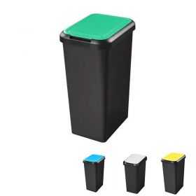 Poubelle de tri verre papier plastique 45 litres