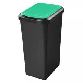 Poubelle de tri couvercle vert