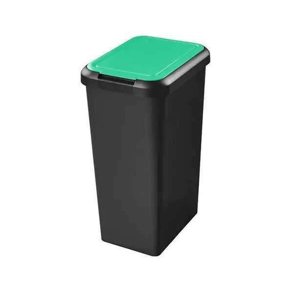 Poubelle de tri couvercle vert