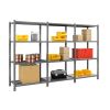 Rayonnage Charges lourdes 4 étagères tubes 2000x1010x600 mm Fliplus