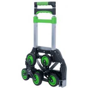 Diable d'escalier en aluminium 2 x 3 roues charge 80 kg