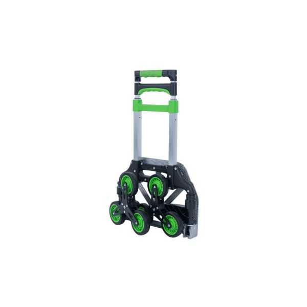 Diable d'escalier en aluminium 2 x 3 roues charge 80 kg