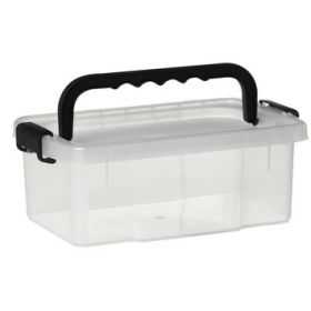 Bac de rangement avec couvercle et poignée 11,5 litres