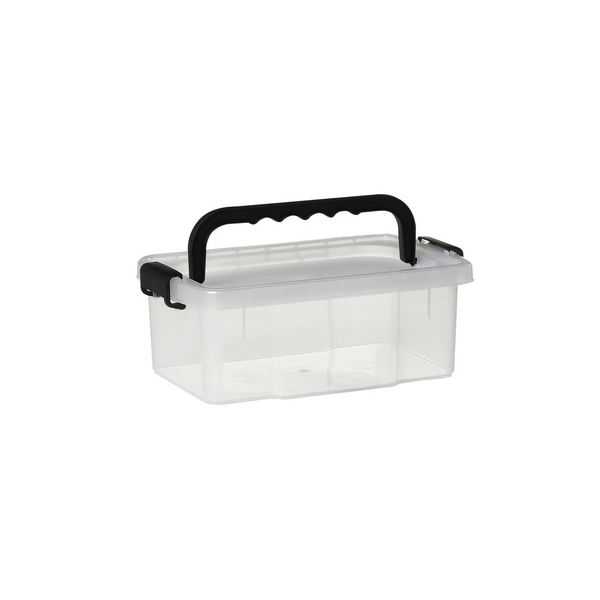 Bac de rangement avec couvercle et poignée 11,5 litres