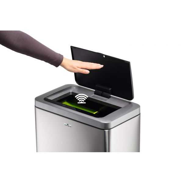 Poubelle à ouverture automatique 2 bacs No Touch2 x 20 l