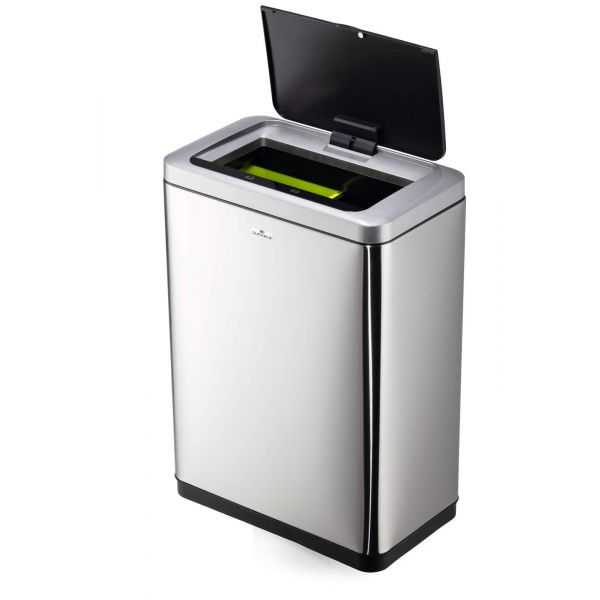 Poubelle à ouverture automatique 2 bacs No Touch2 x 20 l