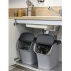 Poubelle à tri avec grande ouverture 40 litres