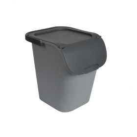 Poubelle à tri avec grande ouverture 40 litres