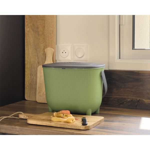 Poubelle à Compost avec filtre 10 litres