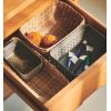 Corbeille de rangement élégante en plastique recyclé L