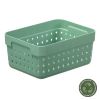 Corbeille de rangement élégante en plastique recyclé L