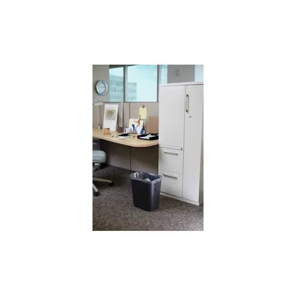 Petite poubelle à papier rectangulaire 12 litres