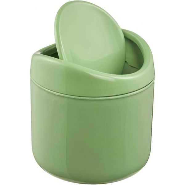 Petite poubelle de cuisine en plastique recyclé 1,3 litre