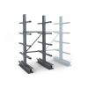 Rayonnage Cantilever Mi-lourd 10 nvx 2 côtés H. 2,5m x L.1,25m x P.1000