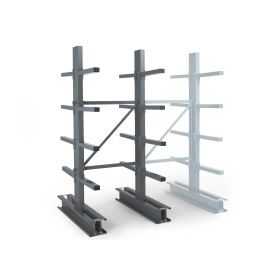 Rayonnage Cantilever Mi-lourd 10 nvx 2 côtés H. 2,5m x L.1,5m x P.1200