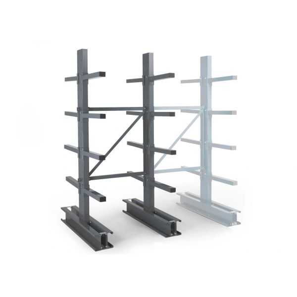 Rayonnage Cantilever Mi-lourd 10 nvx 2 côtés H. 2,5m x L.1,5m x P.1200