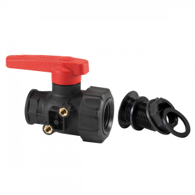Vanne 30 L/min avec raccord pour bacs grands volumes 100 L à 220 L